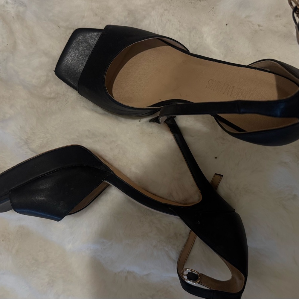 Classic Black Block Heel Sandals - Women's Black Dress Heels